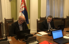 19 March 2021 National Assembly Speaker Ivica Dacic at the meeting of the Standing Committee of the Parliamentary Assembly of the Council of Europe